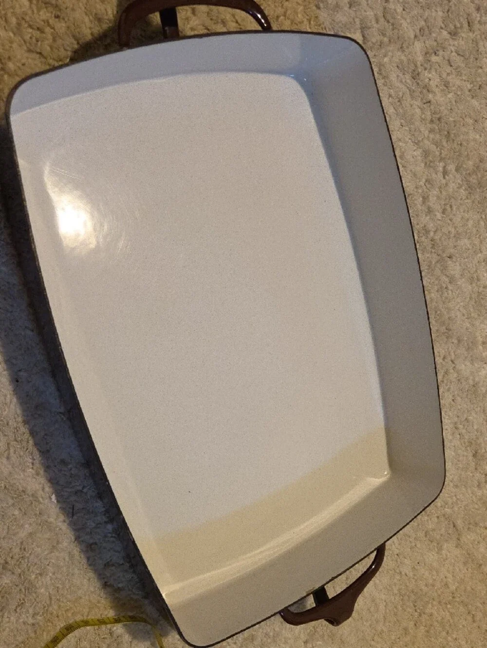 Vintage Dansk Kobenstyle  Large baking dish in a brown enamel
